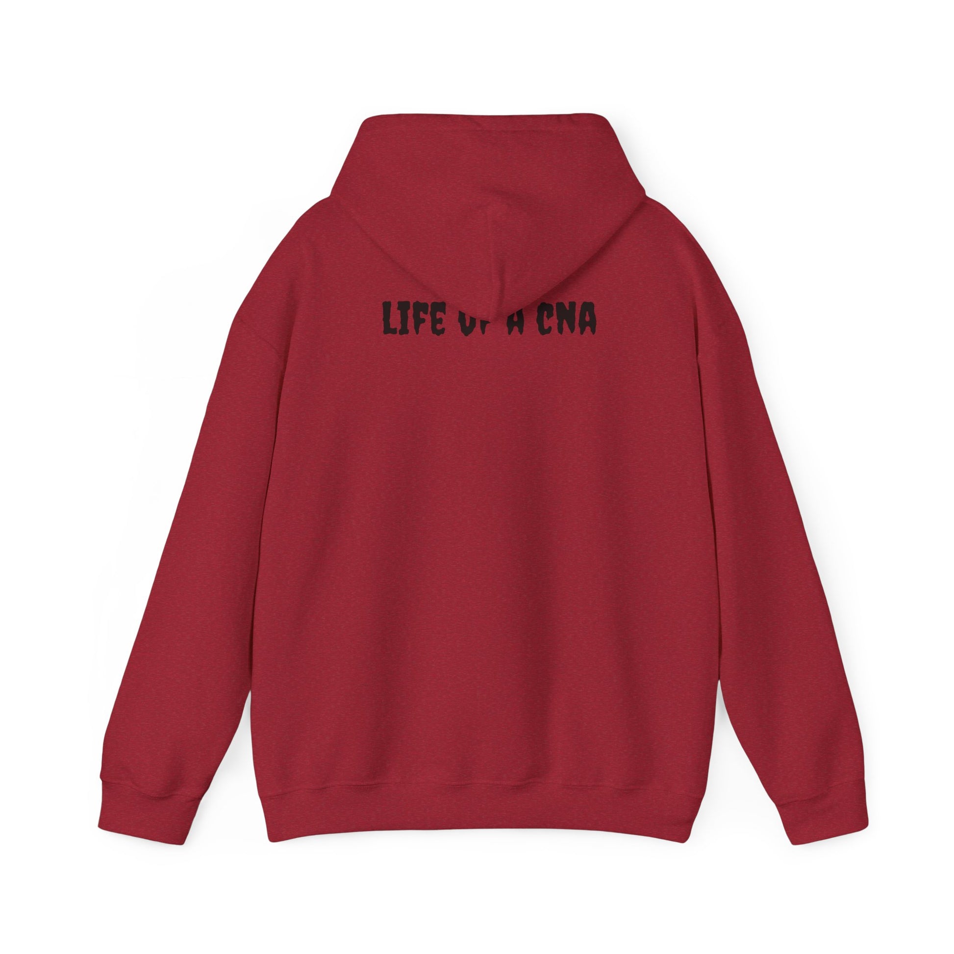 BestfriendTV unisex hoodie with the quote "I'm a CNA, Of Course My Breaks Last Longer Than My Shift," made from a cozy cotton-poly blend.-Best Friend TV