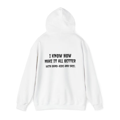 Unisex Heavy Blend LPN Hoodie | Cozy Cotton-Poly Sweatshirt | 'I'm an LPN of Course… with Sass & Style – A Black Girl Named Karen Merch-Best Friend TV