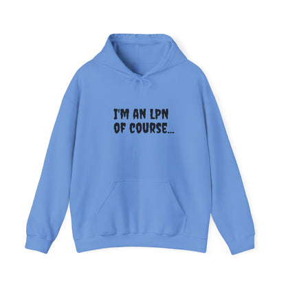 Unisex LPN Hoodie - 'Nursing is My Superpower, Coffee is My Sidekick' | Cozy Cotton-Poly Blend Sweatshirt by BestfriendTV-Best Friend TV