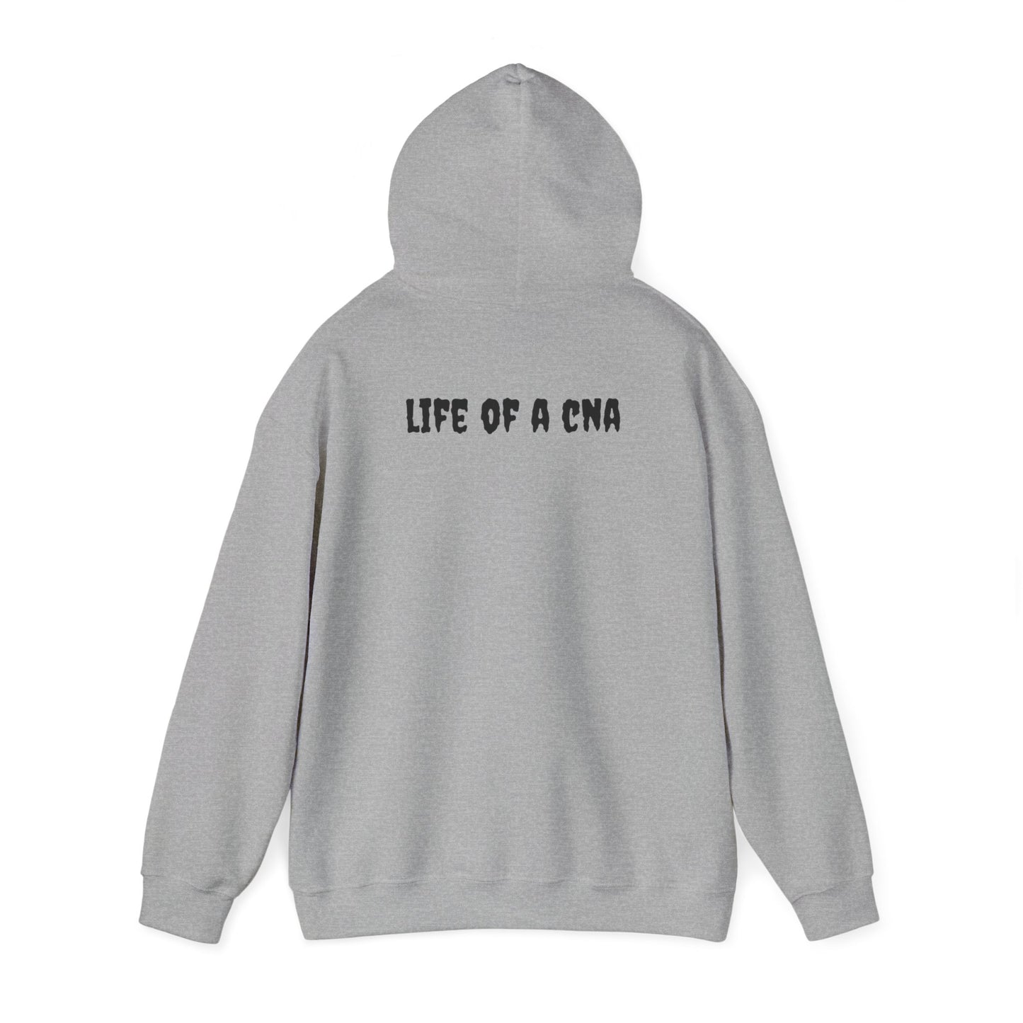 BestfriendTV unisex hoodie with the quote "I'm a CNA, Of Course My Breaks Last Longer Than My Shift," made from a cozy cotton-poly blend.-Best Friend TV