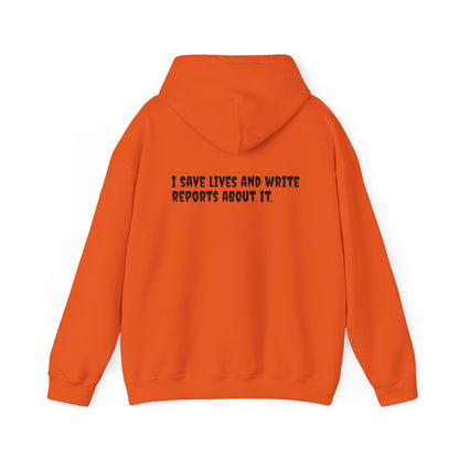 Unisex LPN Hoodie – 'I’m an LPN of Course' Front Print with 'I Save Lives and Write Reports' Back Print | Cozy Cotton-Poly Blend Sweatshirt-Best Friend TV