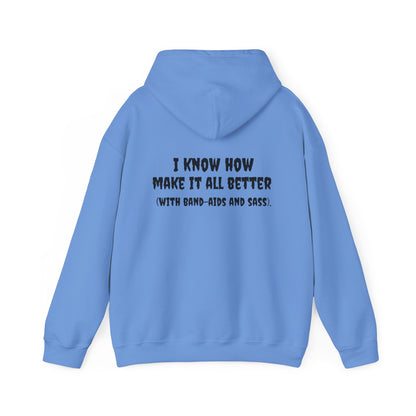 Unisex Heavy Blend LPN Hoodie | Cozy Cotton-Poly Sweatshirt | 'I'm an LPN of Course… with Sass & Style – A Black Girl Named Karen Merch-Best Friend TV