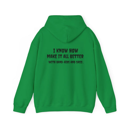 Unisex Heavy Blend LPN Hoodie | Cozy Cotton-Poly Sweatshirt | 'I'm an LPN of Course… with Sass & Style – A Black Girl Named Karen Merch-Best Friend TV