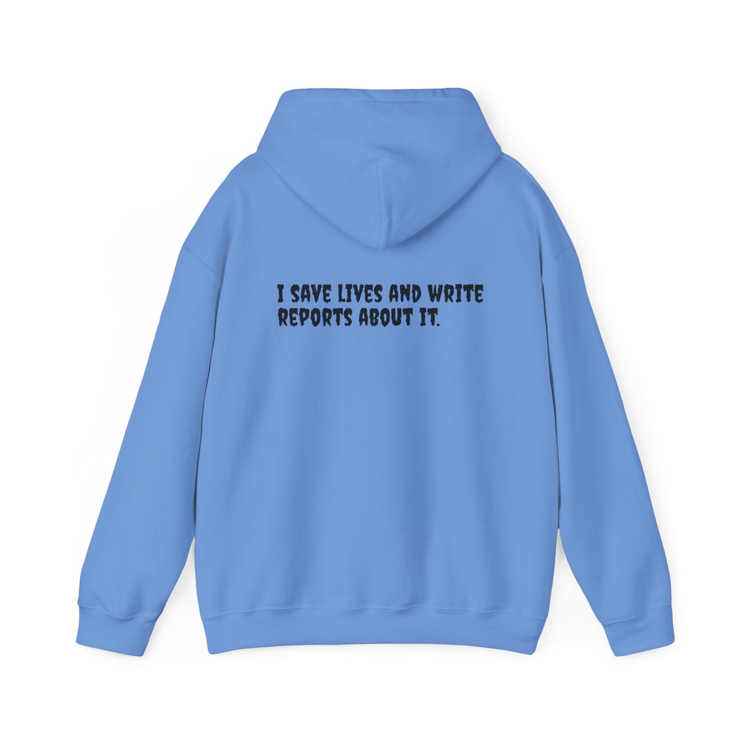 Unisex LPN Hoodie – 'I’m an LPN of Course' Front Print with 'I Save Lives and Write Reports' Back Print | Cozy Cotton-Poly Blend Sweatshirt-Best Friend TV