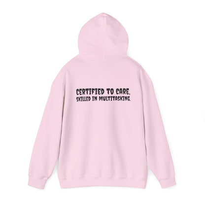 I'm a CNA of Course..." Unisex Heavy Blend Hoodie – Cozy, Stylish, and Perfect for Multitasking | A Black Girl Named Karen Merch by BestfriendTV-Best Friend TV