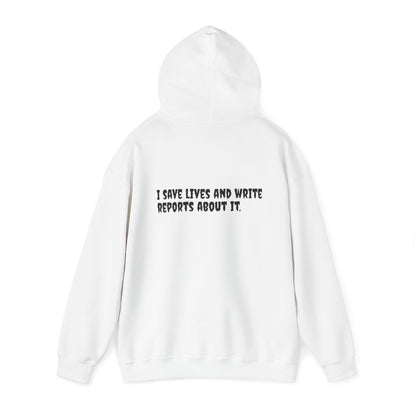 Unisex LPN Hoodie – 'I’m an LPN of Course' Front Print with 'I Save Lives and Write Reports' Back Print | Cozy Cotton-Poly Blend Sweatshirt-Best Friend TV