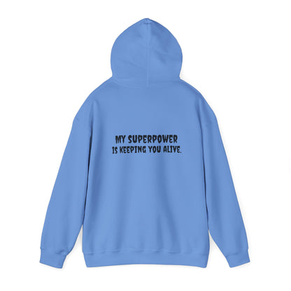 RN Superpower Hoodie – Unisex Heavy Blend Hooded Sweatshirt | BestfriendTV Merch-Best Friend TV